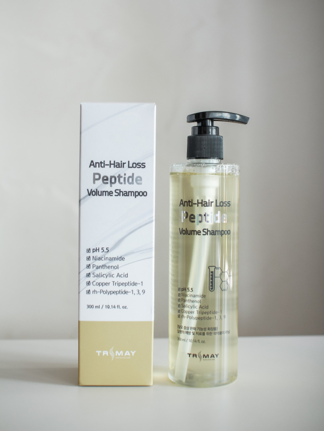 Шампунь с пептидами для объема волос, 300 мл | TRIMAY Anti-Hair Loss Peptide Volume Shampoo фото 1