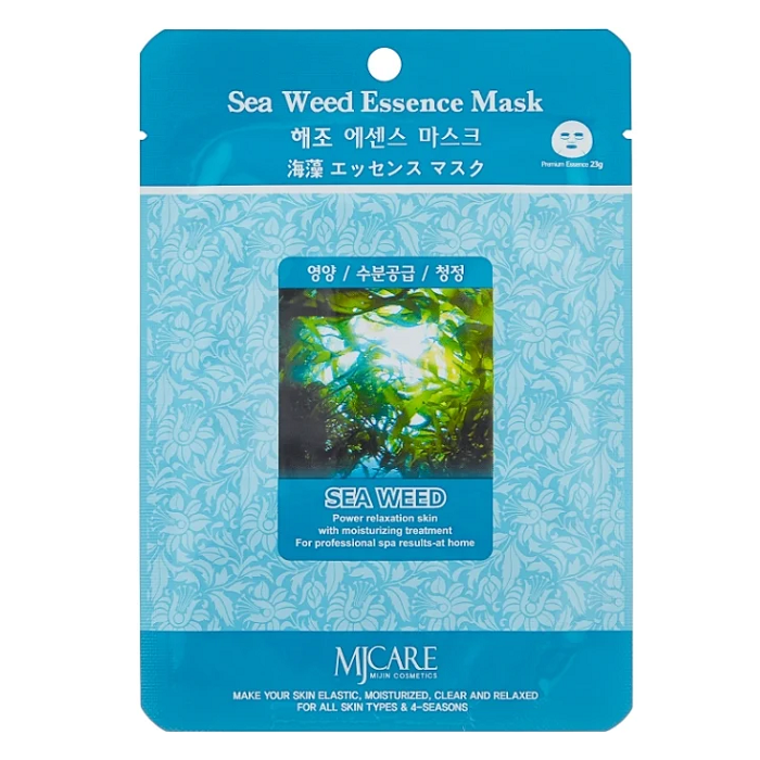 Маска тканевая морские водоросли, 23 гр | MIJIN Sea Weed Essence Mask фото 1