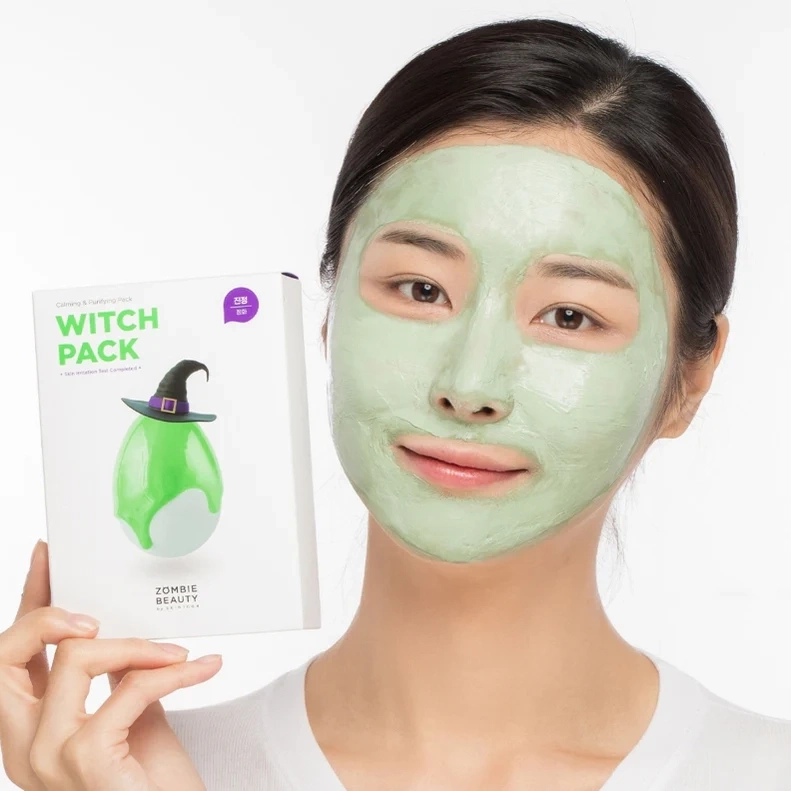 Набор глиняных масок с экстрактом зеленого чая, 8шт*15гр+1шт | SKIN1004 Zombie Beauty Witch Pack фото 4
