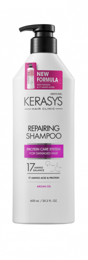 Восстанавливающий шампунь для волос, 600 мл | Kerasys Hair Clinic Repairing Shampoo фото 1