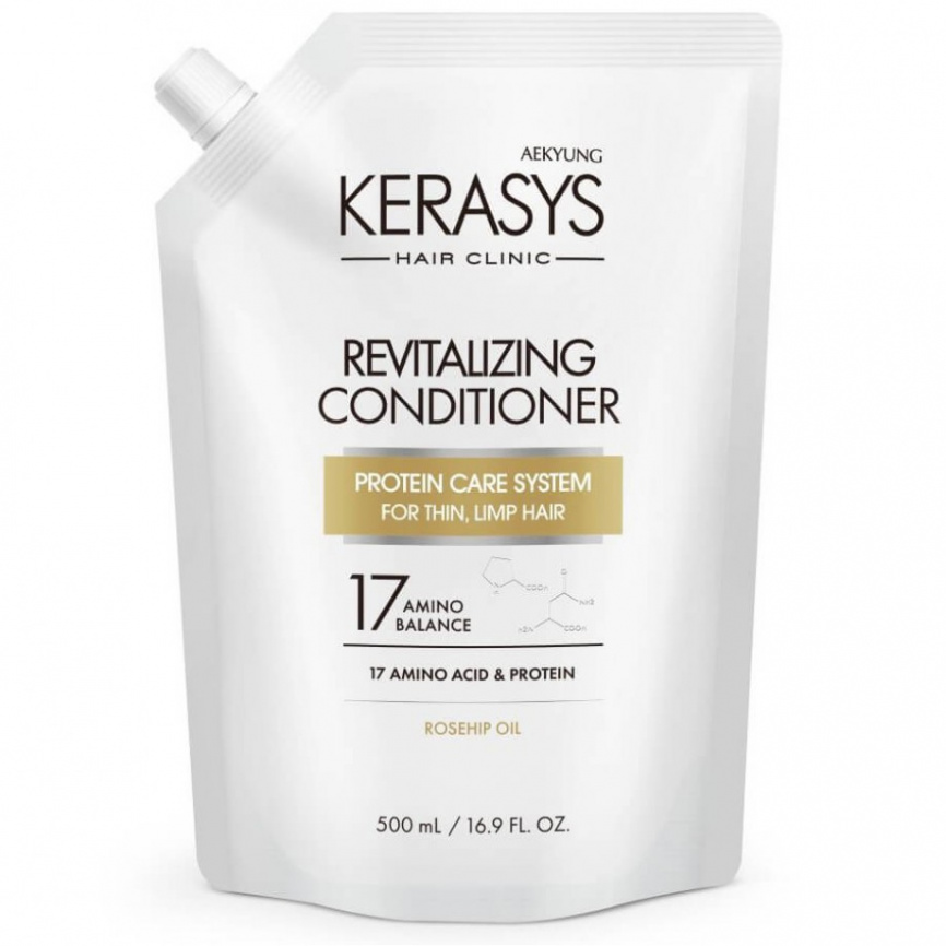 Оздоравливающий кондиционер для волос, запаска, 500 мл | Kerasys Hair Clinic Revitalizing Conditioner фото 1