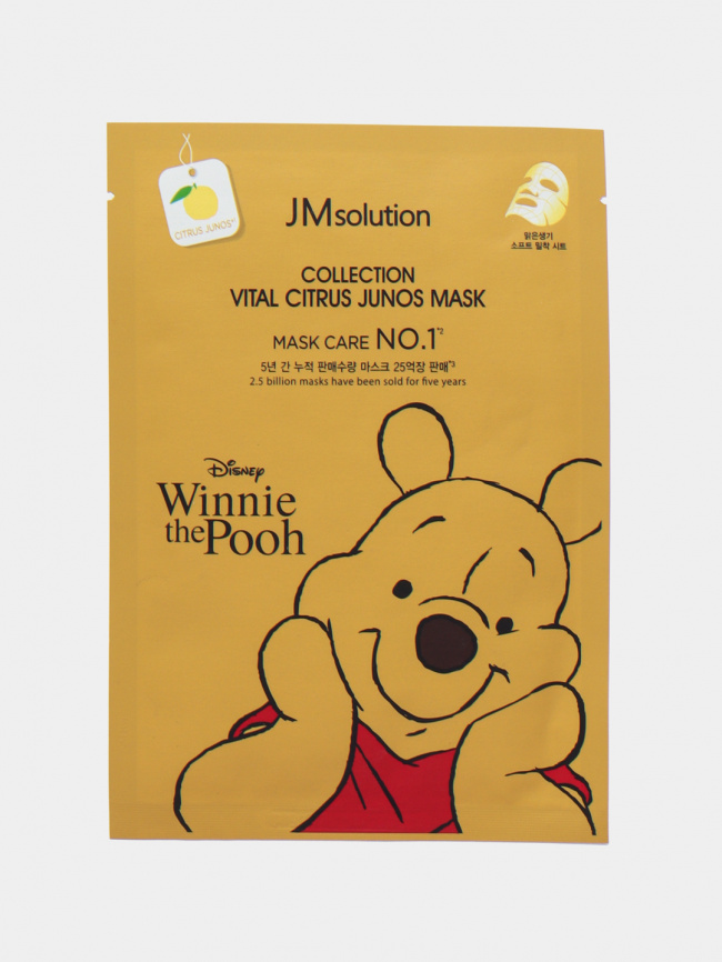Тканевая маска с цитрусом юдзу, 30 мл | JMsolution Disney Collection Vital Citrus Junos Mask фото 1