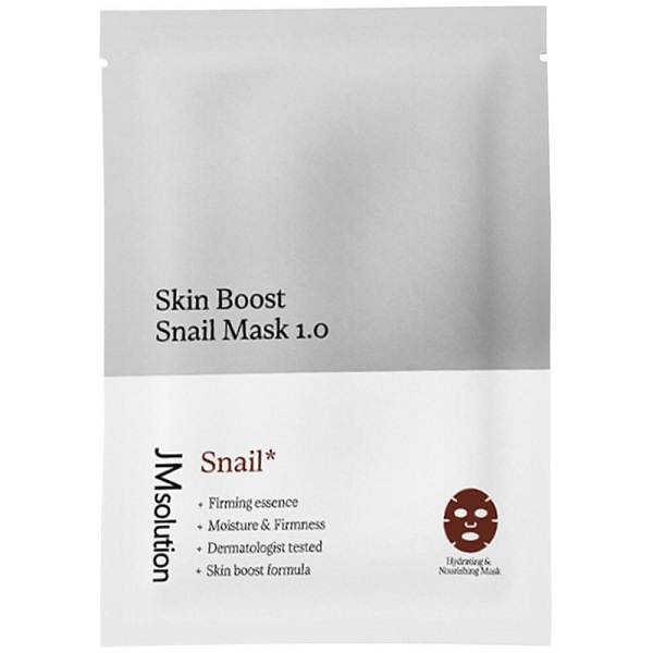 JMsolution Тканевая маска-бустер с муцином улитки Skin Boost Snail Mask 1.0 30 мл фото 1
