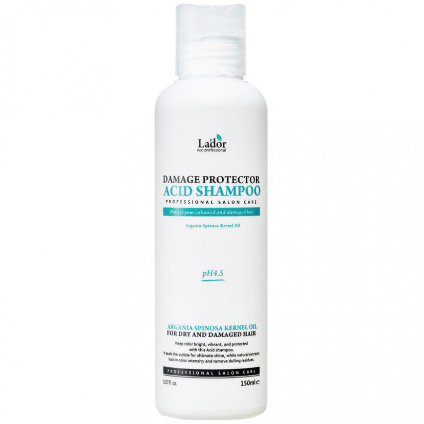 Шампунь для волос с аргановым маслом, 150 мл | LADOR Damage Protector Acid Shampoo фото 1