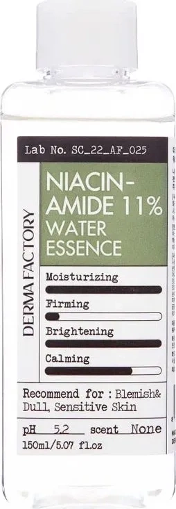 Тонер-эссенция с ниацинамидом, 150 мл | Derma Factory Niacinamide 11% Water Essence фото 1