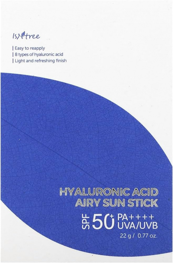 Охлаждающий солнцезащитный cтик , 22 г | ISNTREE Hyaluronic Acid Airy Sun Stick SPF50+ PA++++ фото 2