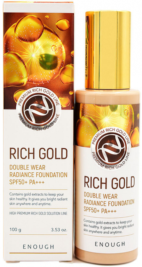 Тональный крем с эффектом сияния, 100 мл | ENOUGH Rich Gold Double Wear Radiance Foundation #13 фото 1