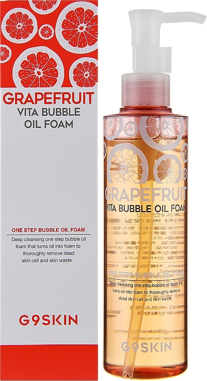 Пенка-масло с экстрактом грейпрфрута, 210 гр | G9SKIN Grapefruit Vita Bubble Oil Foam фото 1