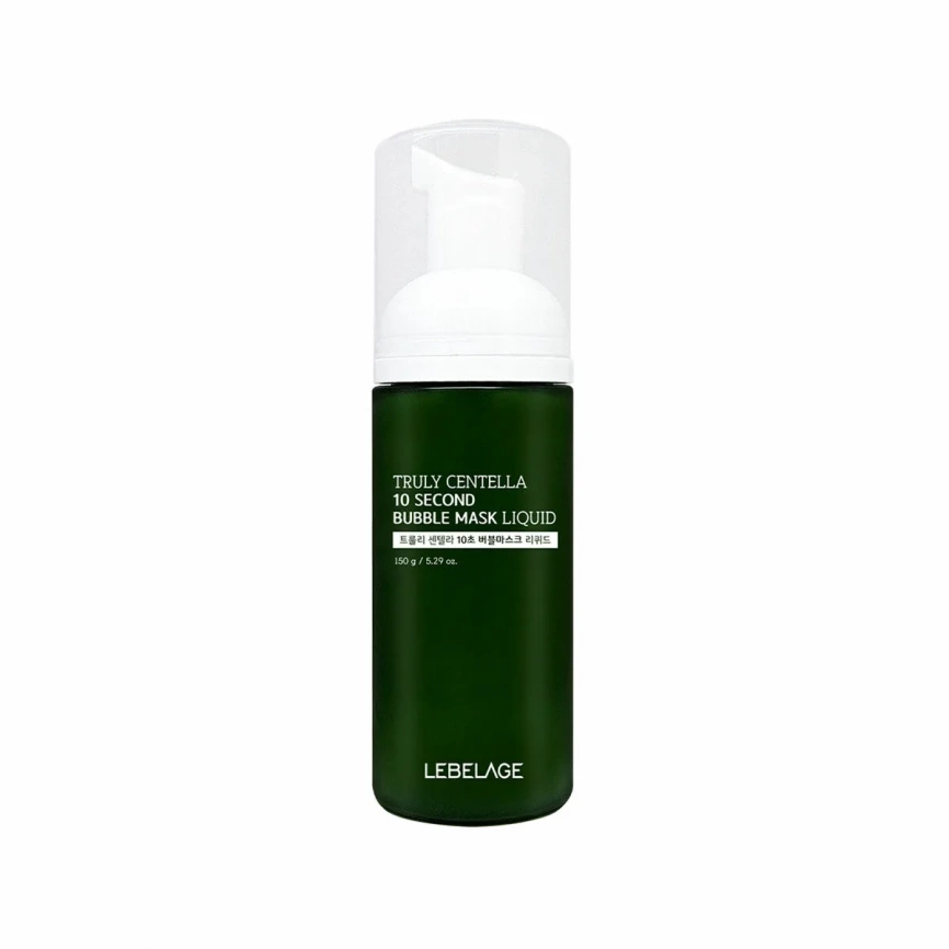 LEBELAGE Пузырьковая маска с центеллой TRULY CENTELLA 10 SECOND BUBBLE MASK LIQUID 150 г фото 1