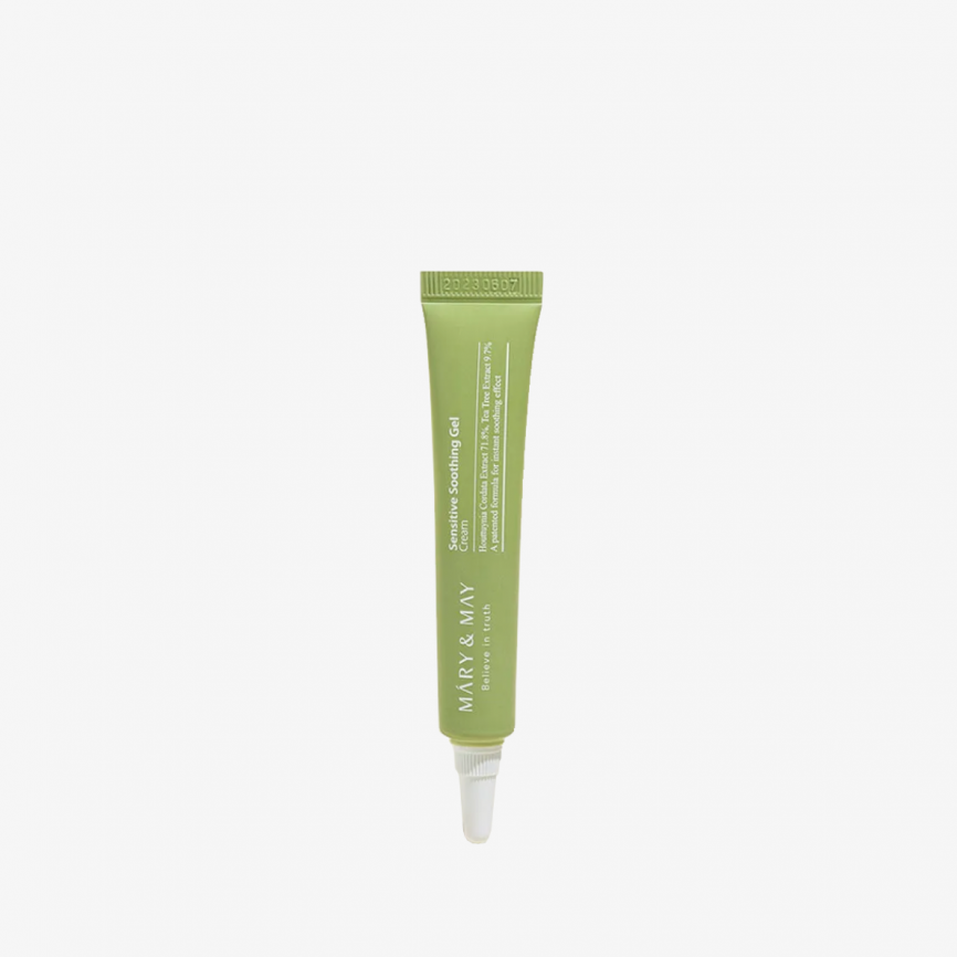 Успокаивающий крем для чувствительной кожи (миниатюра), 12 гр | Mary&May Sensitive Soothing Gel Blemish Cream фото 1