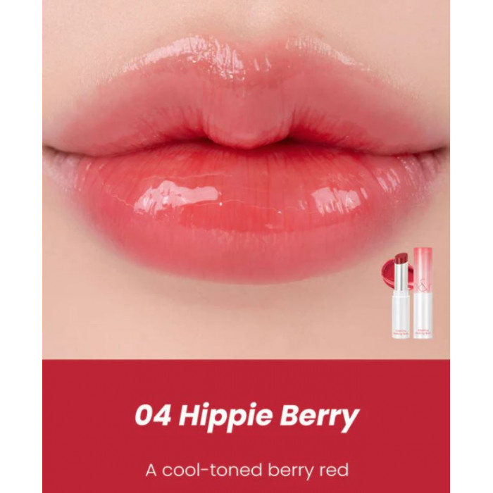 Оттеночный бальзам для губ, 3,5 гр | ROM&ND Glasting Melting Balm 04 Hippie Berry фото 2