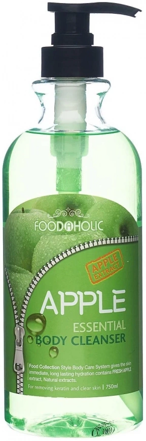Гель для душа с яблоком, 750 мл | FoodaHolic Essential Body Cleanser Apple фото 1