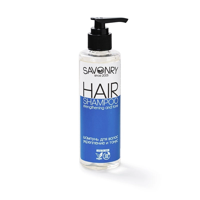 Шампунь для волос Укрепление и тонус, 200 мл | Savonry Hair Shampoo фото 1