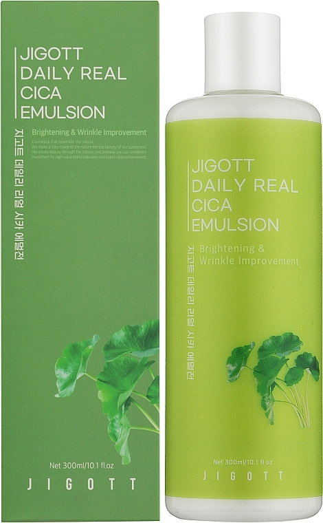 Эмульсия для лица с экстрактом центеллы азиатской, 300 мл | JIGOTT Daily Real Cica Emulsion фото 1
