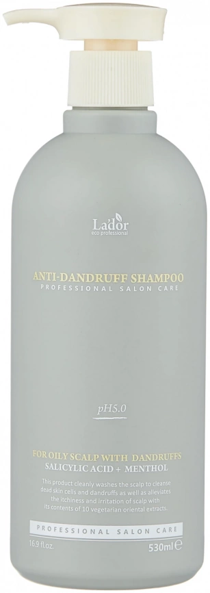 Шампунь против перхоти, 530 мл | LADOR Anti-Dandruff Shampoo фото 1
