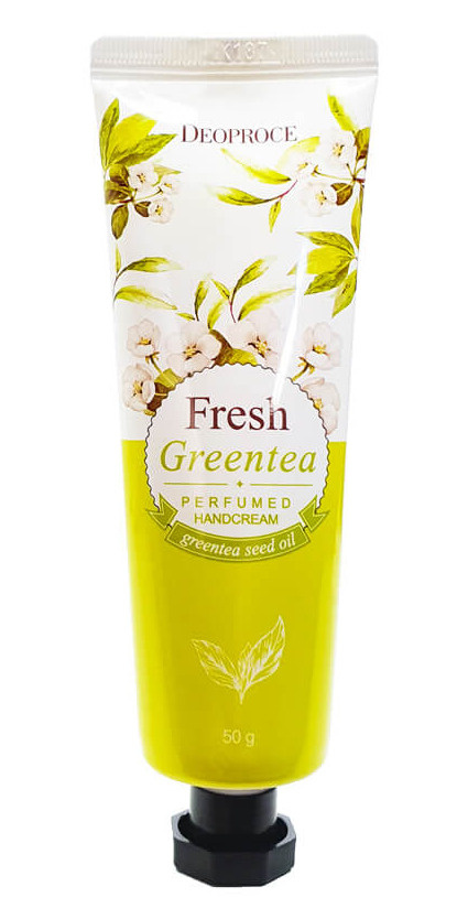 Крем для рук парфюмированный, 50 гр | DEOPROCE PERFUMED HAND CREAM Fresh Green Tea фото 1