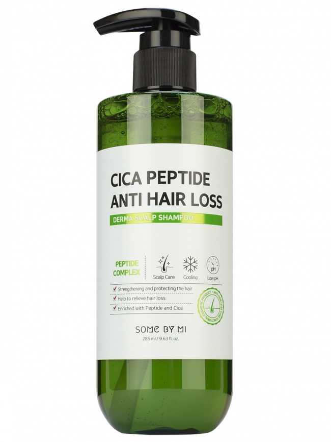Шампунь против выпадения волос с  центеллой и пептидами, 285 мл | SOME BY MI Cica Peptide Anti Hair Loss Shampoo фото 1