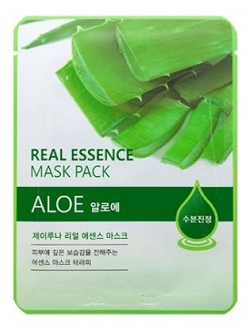 Маска тканевая с алоэ, 25 мл | JLuna Real Essence Mask Pack Aloe фото 1
