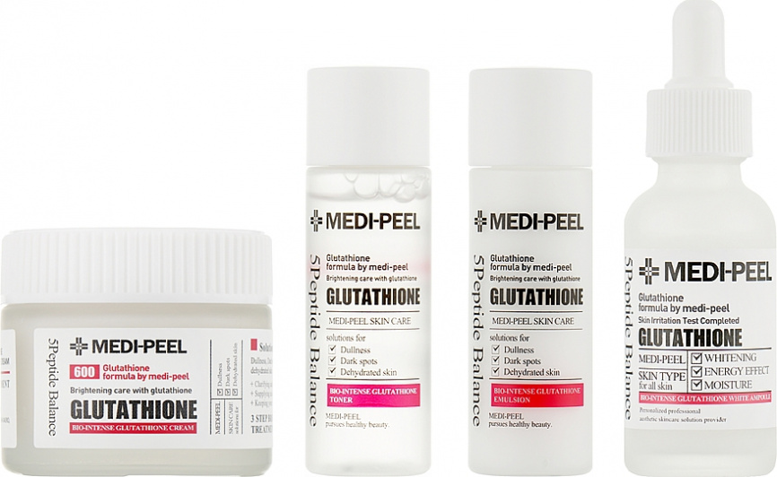 Набор средств против пигментации, 30мл+30мл+30мл+50мл | Medi-Peel Bio-Intense Glutathione 600 Multi Care Kit фото 2