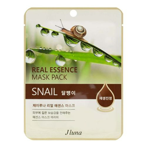 Маска тканевая с улиткой, 25 мл | JLuna Real Essence Mask Pack Snail фото 1