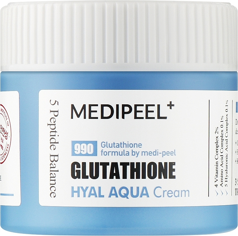 Глубокоувлажняющий крем-гель для сияния кожи, 50 гр | Medi-Peel Glutathione Hyal Aqua Cream фото 1