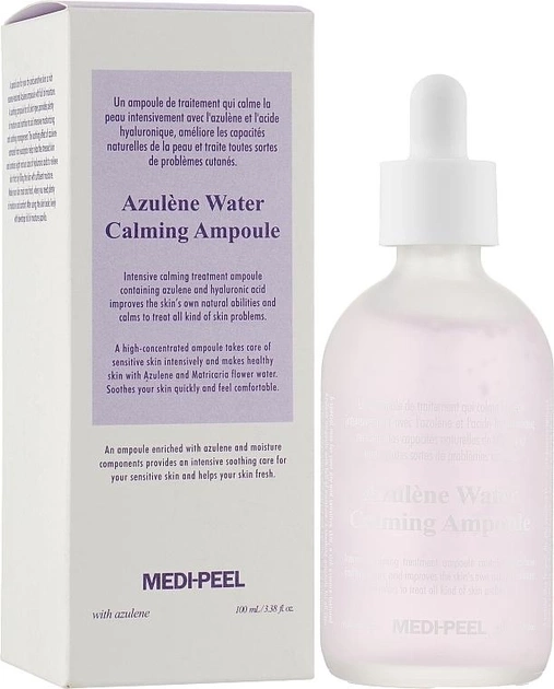 Успокаивающая сыворотка с азуленом, 100 мл | Medi-Peel Azulene Water Calming Ampoule фото 1