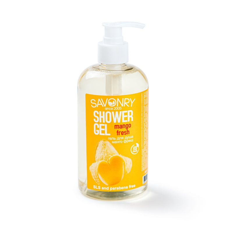 Гель для душа с ароматом манго, 500 мл | Savonry Shower Gel Mango Fresh фото 1