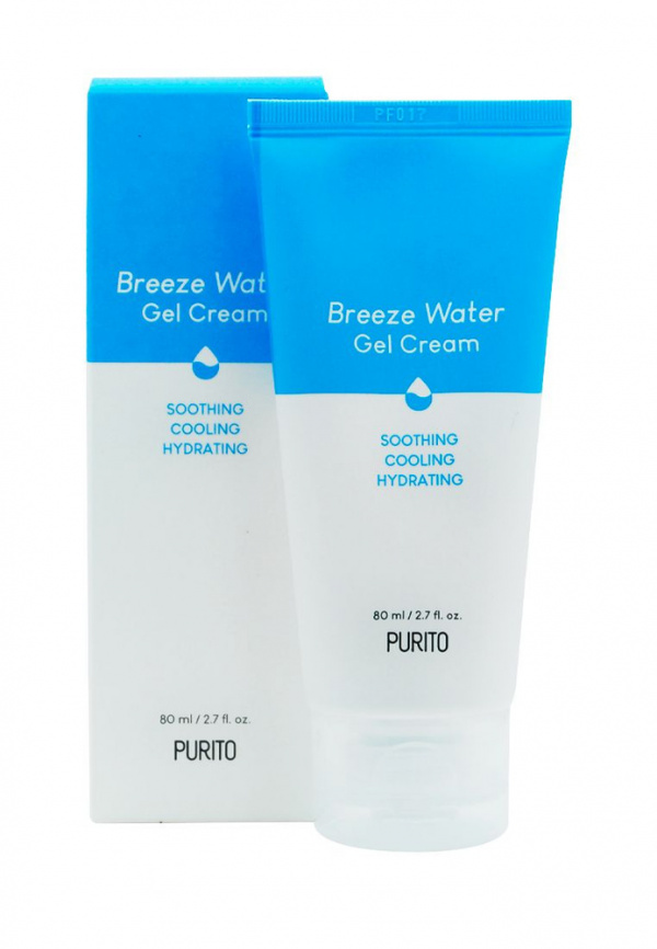 Успокаивающий охлаждающий крем-гель, 80 мл | PURITO Breeze Water Gel Cream фото 1