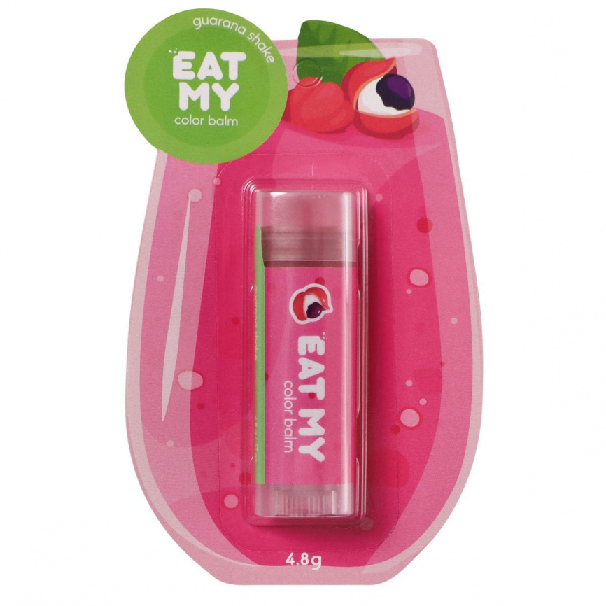 Оттеночный бальзам для губ "Шейк с гуараной", 4,8 гр | EAT MY Color Balm Guarana Shake фото 1