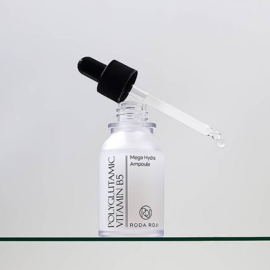 Увлажняющая сыворотка с пантенолом, 30 мл | RODA ROJI Polyglutamic Vitamin B5 Mega Hydra Ampoule фото 2