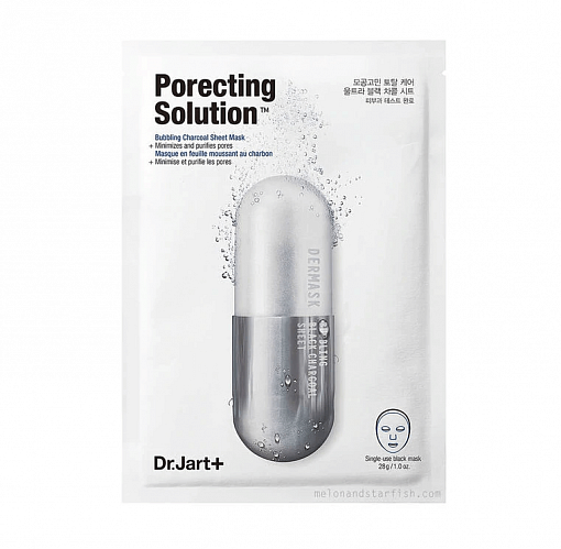 Тканевая маска с кислородной сывороткой для сужение пор, 28 гр | DR.JART+ Dermask Ultra Jet Porecting Solution фото 1