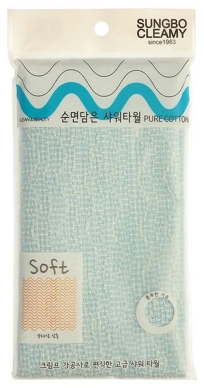 Мочалка для душа, 28х100 см | SB CLEAN&BEAUTY Pure Cotton Shower Towel фото 1