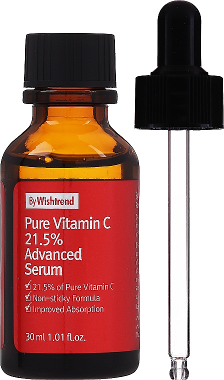 Сыворотка с витамином С, 30 мл | BY WISHTREND Pure Vitamin C 21.5% Advanced Serum фото 2
