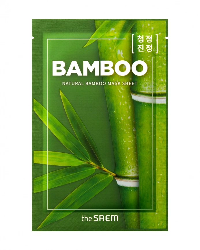 Маска тканевая с экстрактом бамбука, 21 мл | THE SAEM Natural Bamboo Mask Sheet фото 1