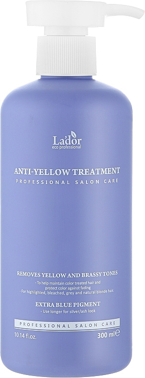Маска для устранения желтизны волос, 300 мл | LADOR ANTI-YELLOW TREATMENT фото 1