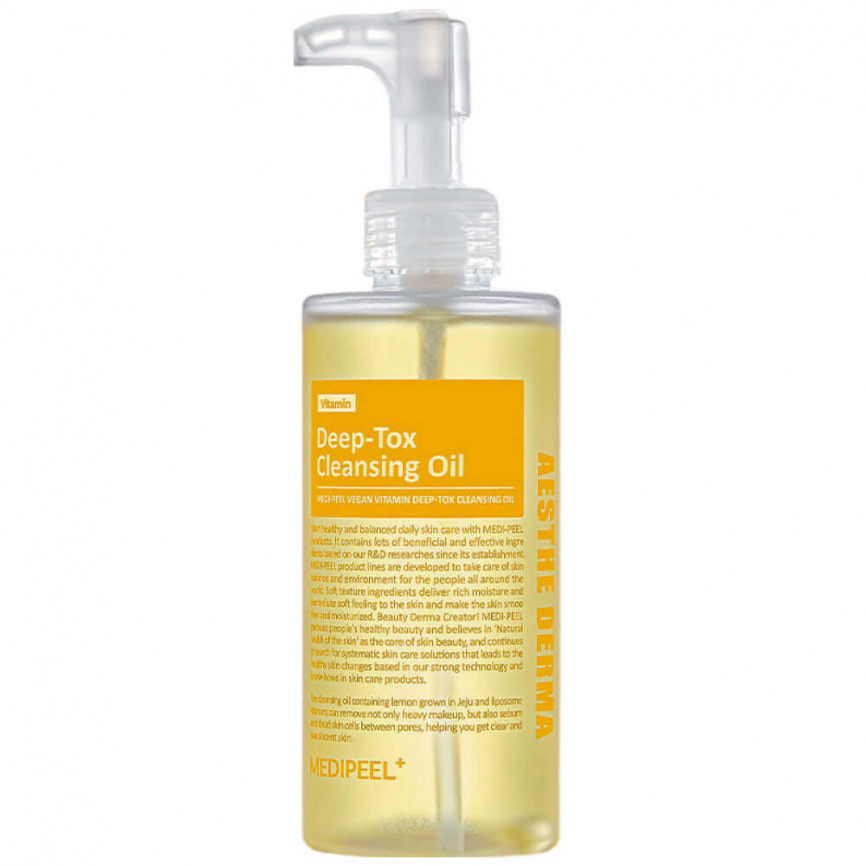 Гидрофильное масло с витаминным комплексом, 200 мл | Medi-Peel Vegan Vitamin Deep-Tox Cleansing Oil фото 1