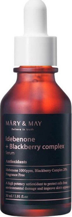 Сыворотка антиоксидантная с идебеноном и черными ягодами, 30 мл | Mary&May Idebenone+Blackberry Complex Serum фото 1