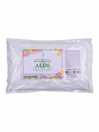 Маска альгинатная с экстрактом алоэ успокаивающая (пакет), 240 гр | ANSKIN Aloe Modeling Mask Refill фото 2