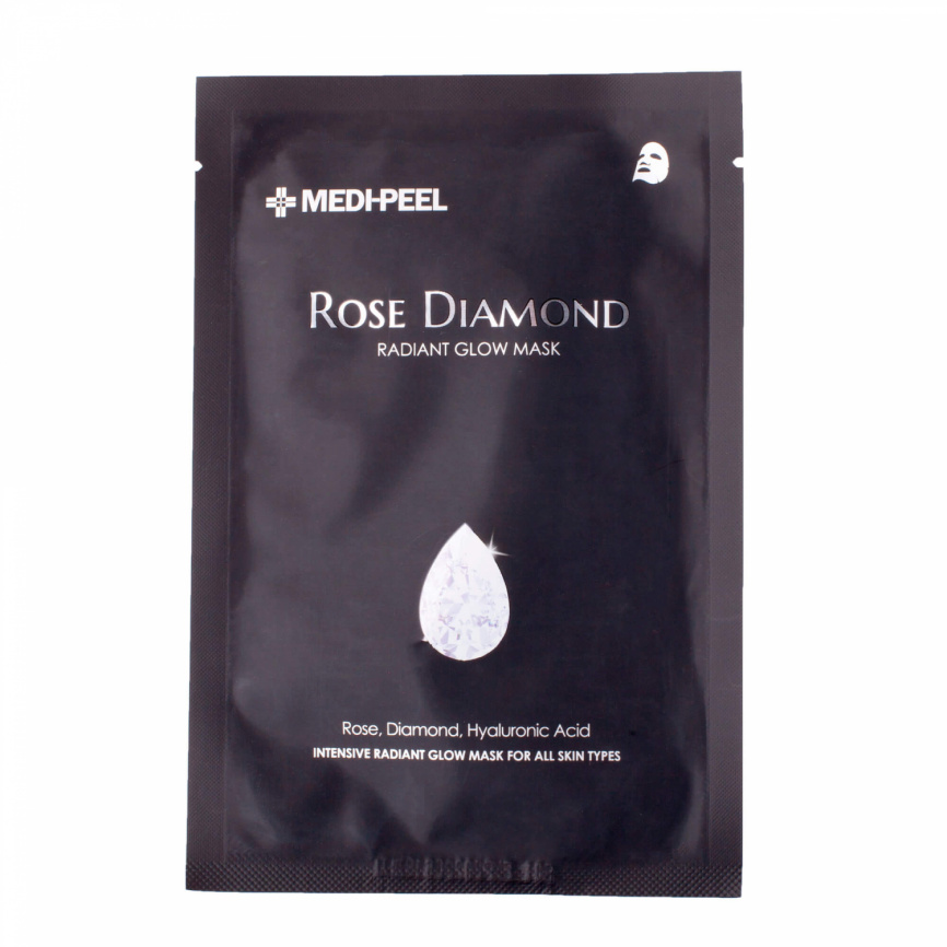 Тканевая маска для сияния кожи с бриллиантовой крошкой, 25 мл | Medi-Peel Rose Diamond Mask фото 1