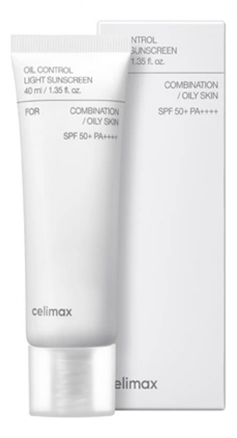Солнцезащитный крем для жирной кожи, 40 мл | Celimax Oil Control Light Sunscreen SPF50+PA++++ фото 1