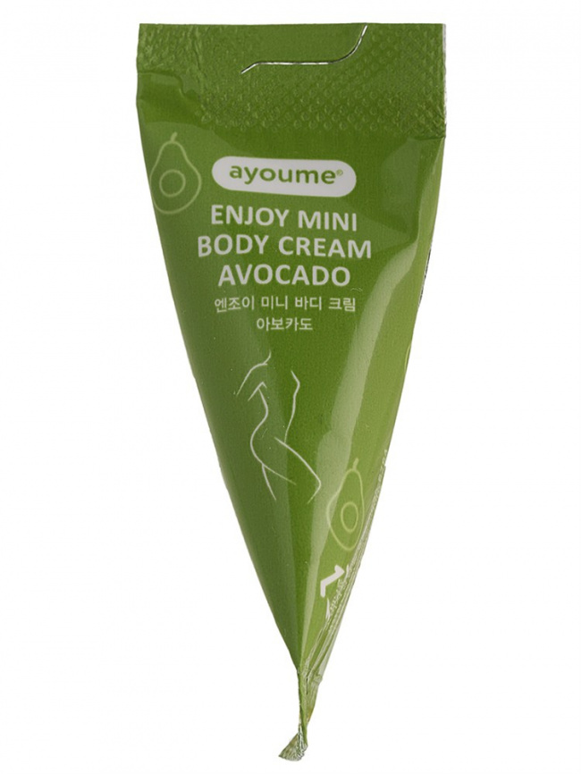 Крем для тела с авокадо, 3гр*1шт | AYOUME Enjoy Mini Body Cream Avocado фото 1