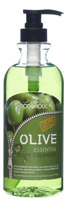 Гель для душа с оливой, 750 мл | FoodaHolic Essential Body Cleanser Olive фото 1