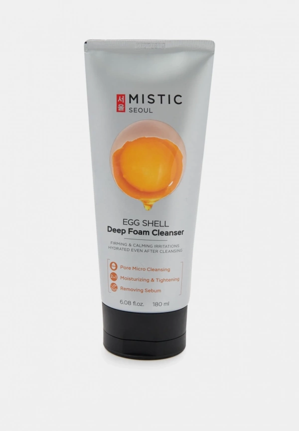 MISTIC Пенка для умывания глубокоочищающая EGG SHELL White & Yolk Deep Foam Cleanser 180 мл фото 1