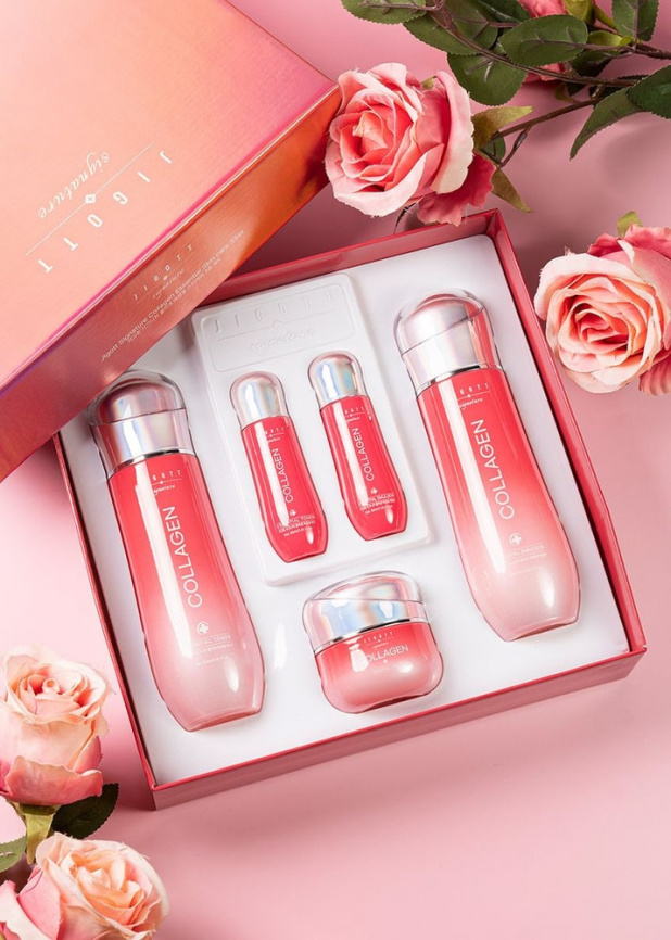 Набор средств с коллагеном, 2шт*150мл/2шт*30мл/50 мл | JIGOTT Signature Collagen Essential Skin Care 3Set фото 2