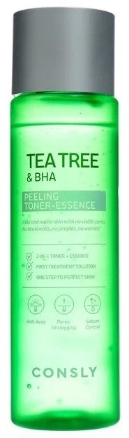 Тонер-эссенция с чайным деревом и салициловой кислотой, 200 мл | Consly Tea Tree BHA Peeling Toner фото 1
