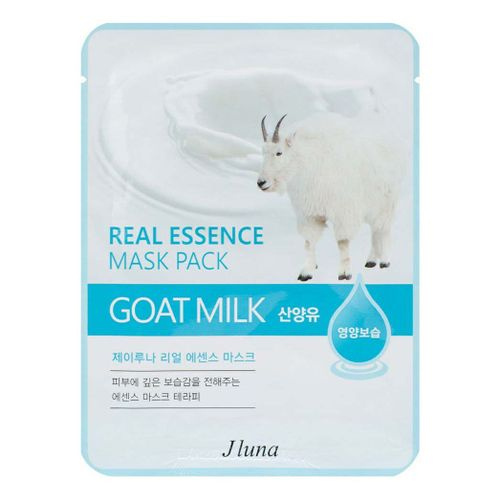 Маска тканевая с козьим молоком, 25 мл | JLuna Real Essence Mask Pack Milk фото 1