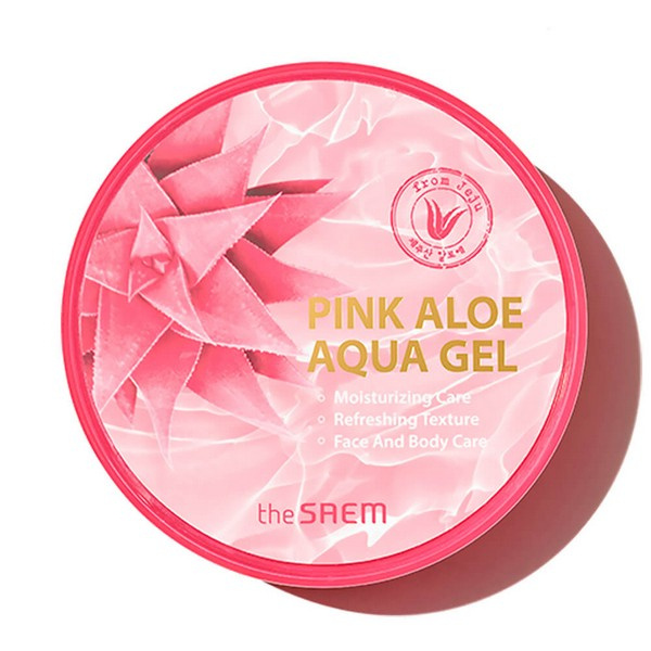 Увлажняющий универсальный гель с экстрактом алоэ, 300 мл | THE SAEM Pink Aloe Aqua Gel фото 1