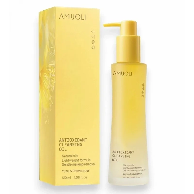AMIJOLI Гидрофильное масло с экстрактом юдзу Antioxidant Cleansing Oil Yuzu & Resveratrol 120 мл фото 1