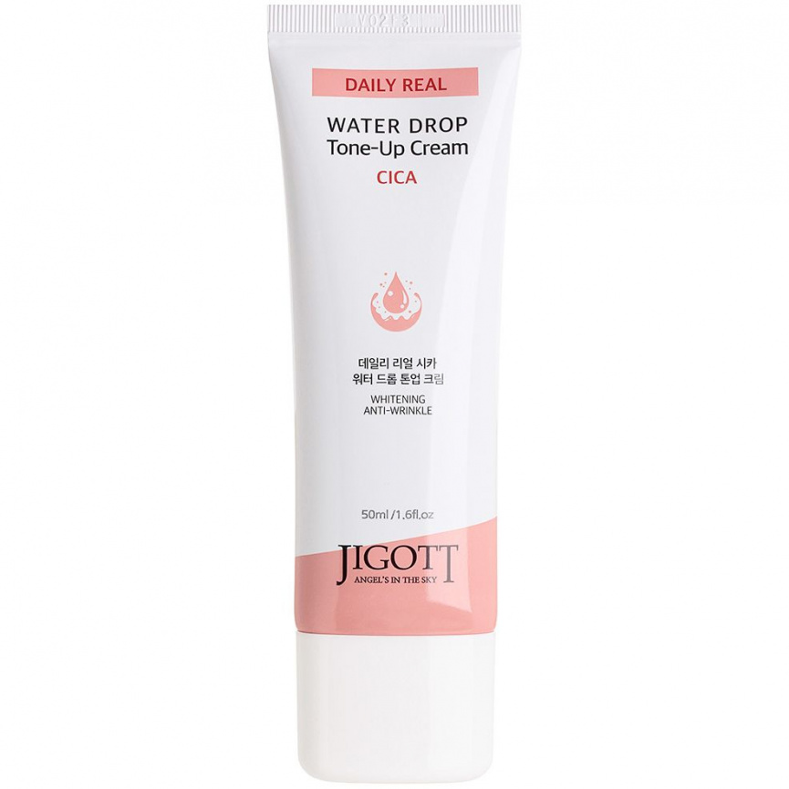 Увлажняющий крем для лица с экстрактом центеллы азиатской, 50 мл | JIGOTT Daily Real Cica Water Drop Tone Up Cream фото 1