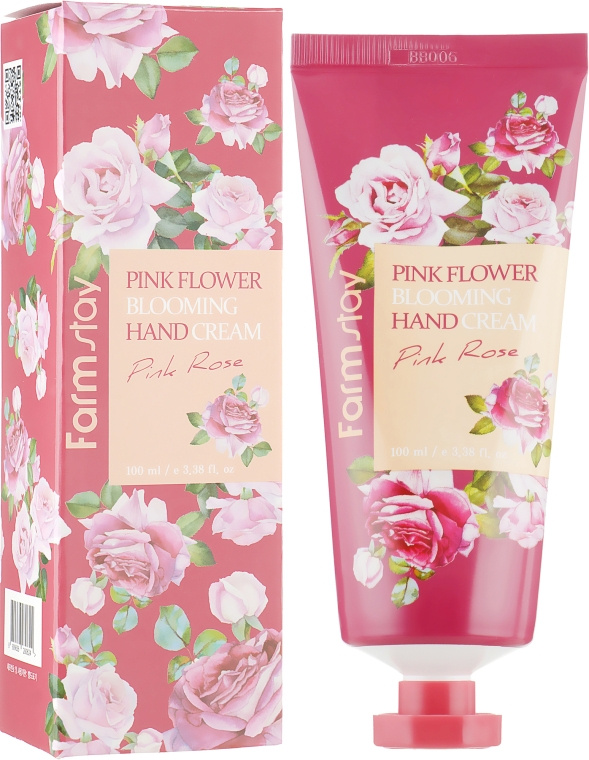 Крем для рук с экстрактом лепестков розы, 100 мл | FarmStay Pink Flower Blooming Hand Cream Pink Rose фото 1